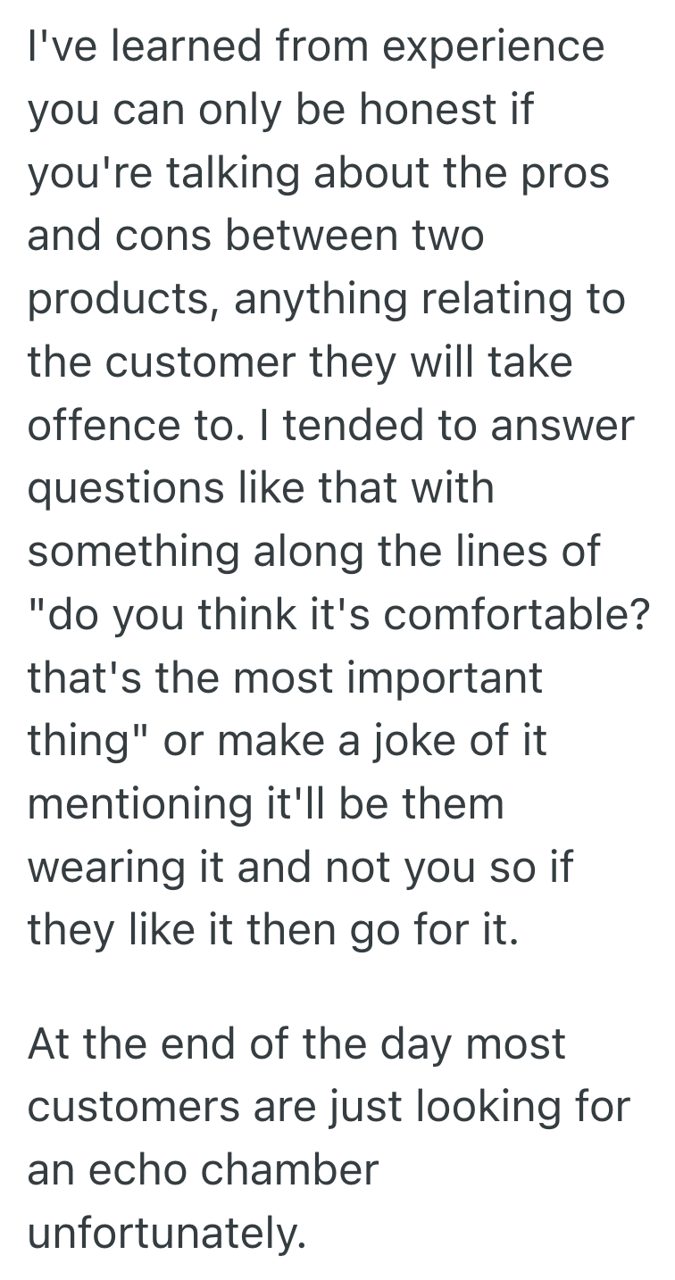 Screenshot 2025 07 11 at 7.21.19 PM She Tried To Be Truthful With A Customer That The Dress Was Too Tight, But The Customer Took It Personally And Stormed Out